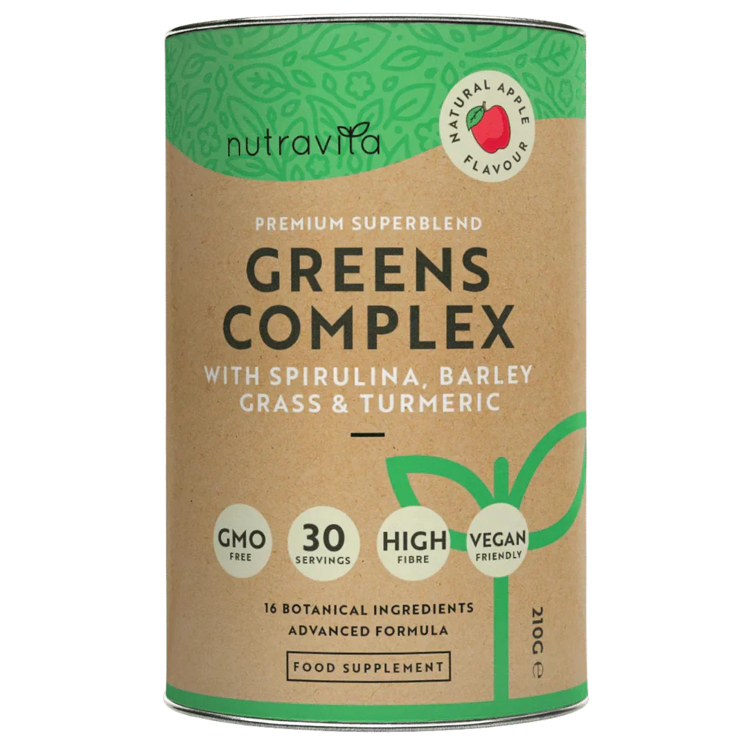 Complex Super Greens (18 ingrediente active) 200 g Nutravita