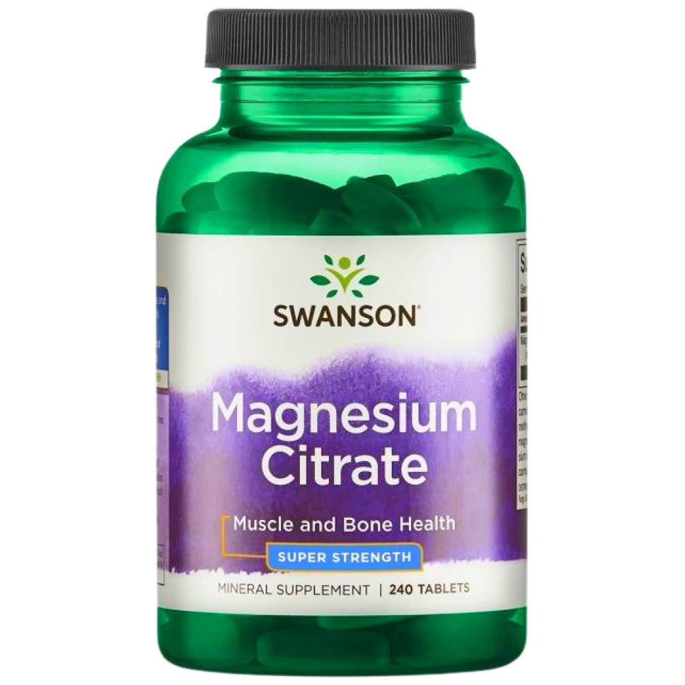 Citrat de magneziu super-rezistent 225 mg 240 tablete