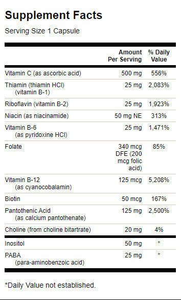 Super Stress Vitamin B-Complex cu Vitamina C - 240 capsule