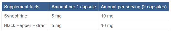Sinefrina 10 mg | cu piperina - 60 capsule