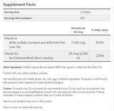 Ultra A &amp; D-3 | Vitamina A 25.000 &amp; Vitamina D 1000 UI - 100 capsule de gel