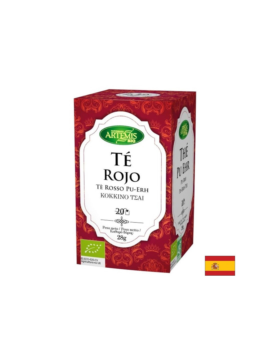 Ceai rosu Bio - Te Rojo, 20 pungi filtrante