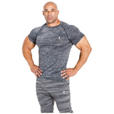 Tricou bărbați cu mâneci scurte / Tricou 01 LM Compression Dark Grey