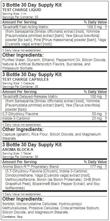 TEST Charge / Kit 3 în 1 / - 3 x 30
