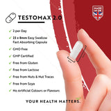 TESTOMAX™ 2.0 /210 capsule, 105 zile/ cu Ashwagandha KSM 66®, CoQ10 și Nutravita rădăcină de Maca