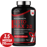 TESTOMAX™ 2.0 /210 capsule, 105 zile/ cu Ashwagandha KSM 66®, CoQ10 și Nutravita rădăcină de Maca