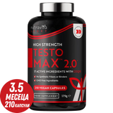 TESTOMAX™ 2.0 /210 capsule, 105 zile/ cu Ashwagandha KSM 66®, CoQ10 și Nutravita rădăcină de Maca