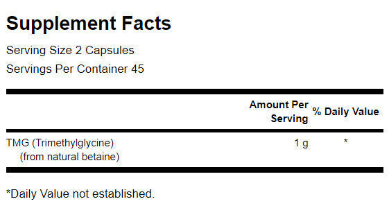 TMG Trimetilglicina 500 mg - 90 capsule