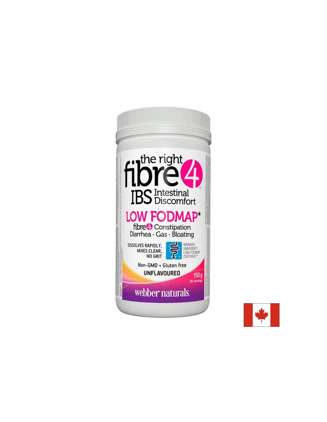 Fibre dietetice solubile - Disconfortul intestinal Fiber 4 IBS potrivit, 150 g pulbere