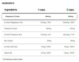 Tri Citrat | Magneziu + Potasiu + Zinc - 60 capsule