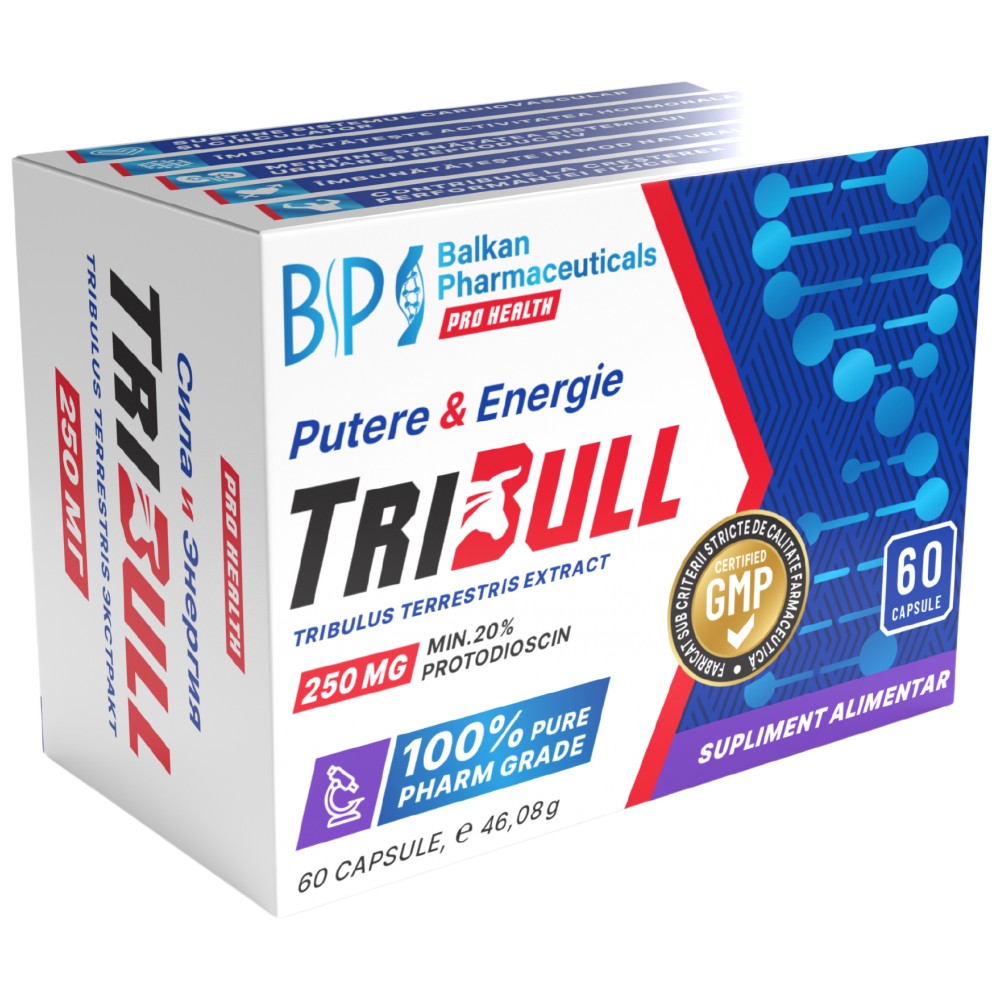 TriBul 250mg | Extract de Tribulus Terrestris - 60 capsule
