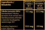 Tribulus 1000 mg | Extract de fructe cu 90% saponine - 100 tablete