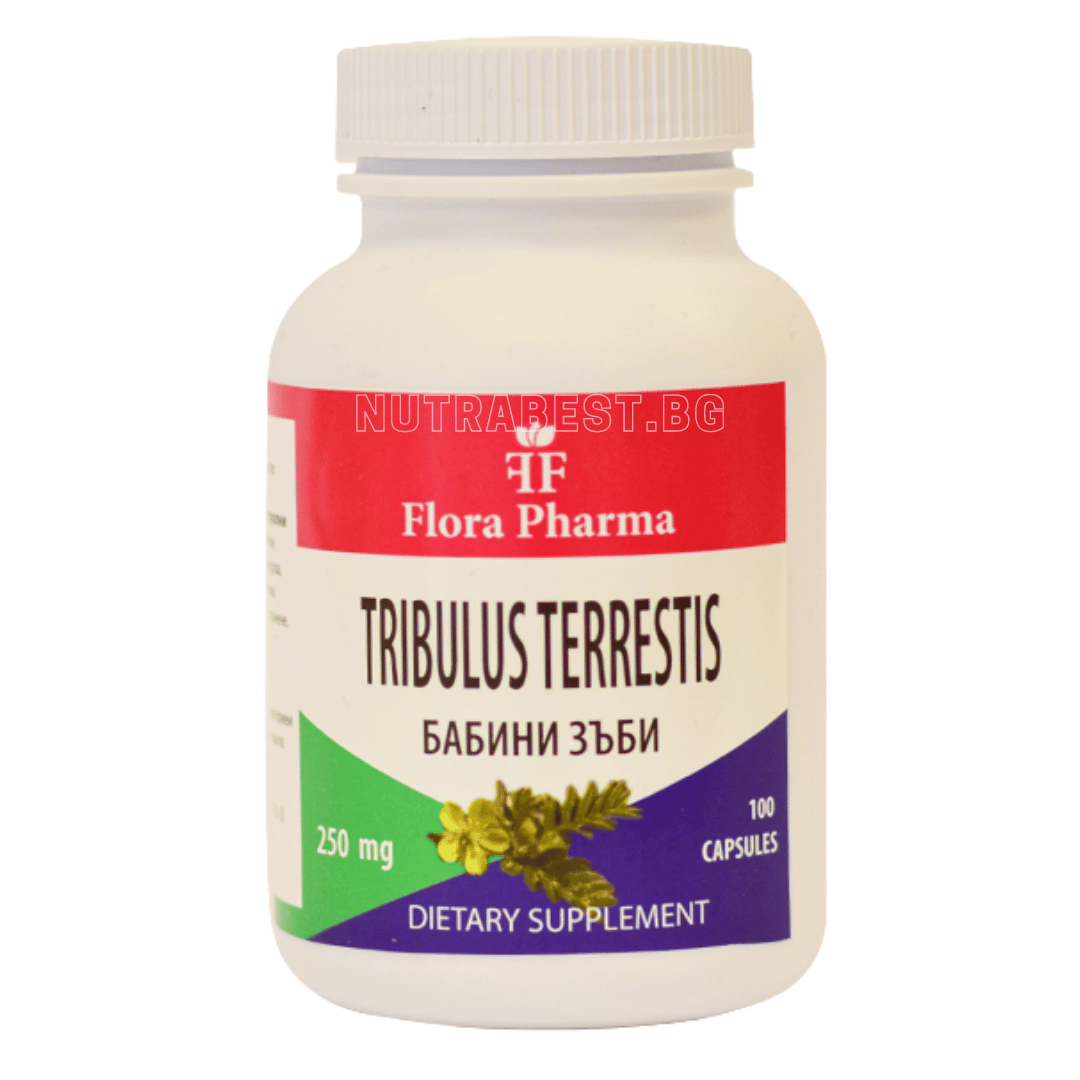 Tribulus Terrestris 750 mg (Dinții bunicii) /100 capsule, 33 doze/ FLORA FARMA