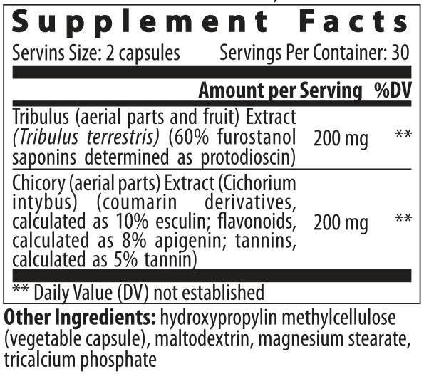 Tribulus Cichorium - 60 capsule
