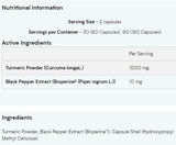 Turmeric &amp; Bioperine - 60 capsule