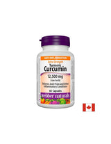 Turmeric Curcumin Extra Strength/ Turmeric (curcumină) 500 mg x 60 capsule Webber Naturals