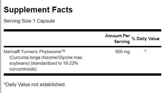 Turmeric Phytosome cu Meriva 500 mg - 60 capsule