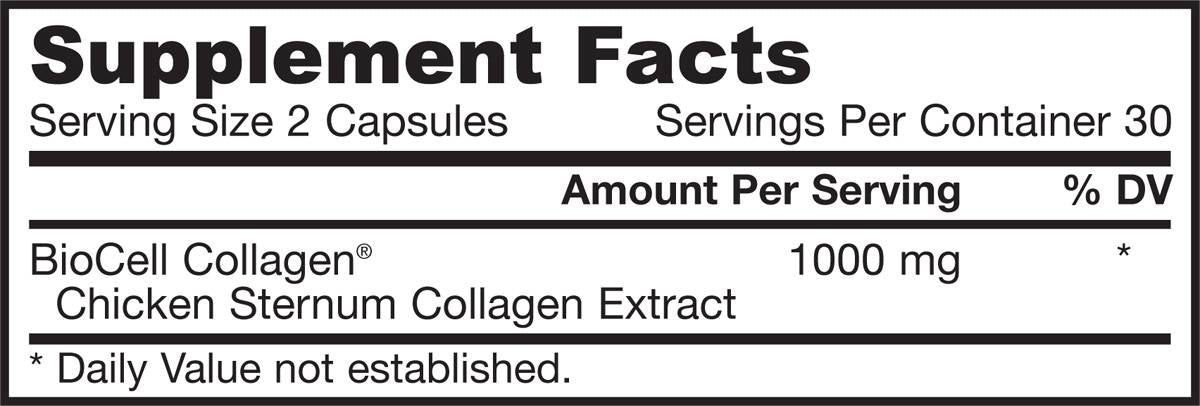 Complex de colagen tip II 500 mg - 60 capsule