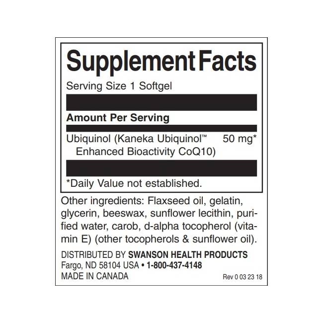 Ubiquinol 50 mg - 60 capsule de gel