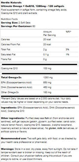 Ultimate Omega 1280 mg + CoQ10 - 120 capsule de gel