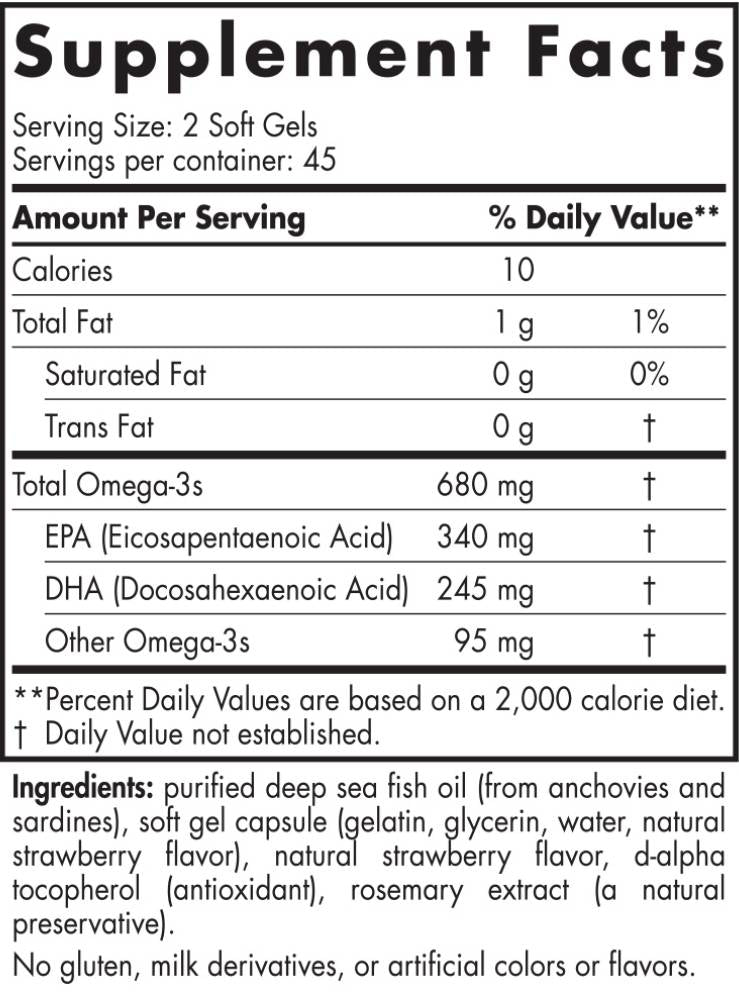 Ultimate Omega Junior 680 mg - 90 capsule de gel
