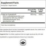 Ultra Folate 400 mcg 30 capsule