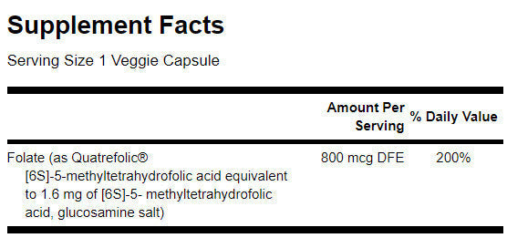 Ultra Folate 800 mcg - 30 capsule