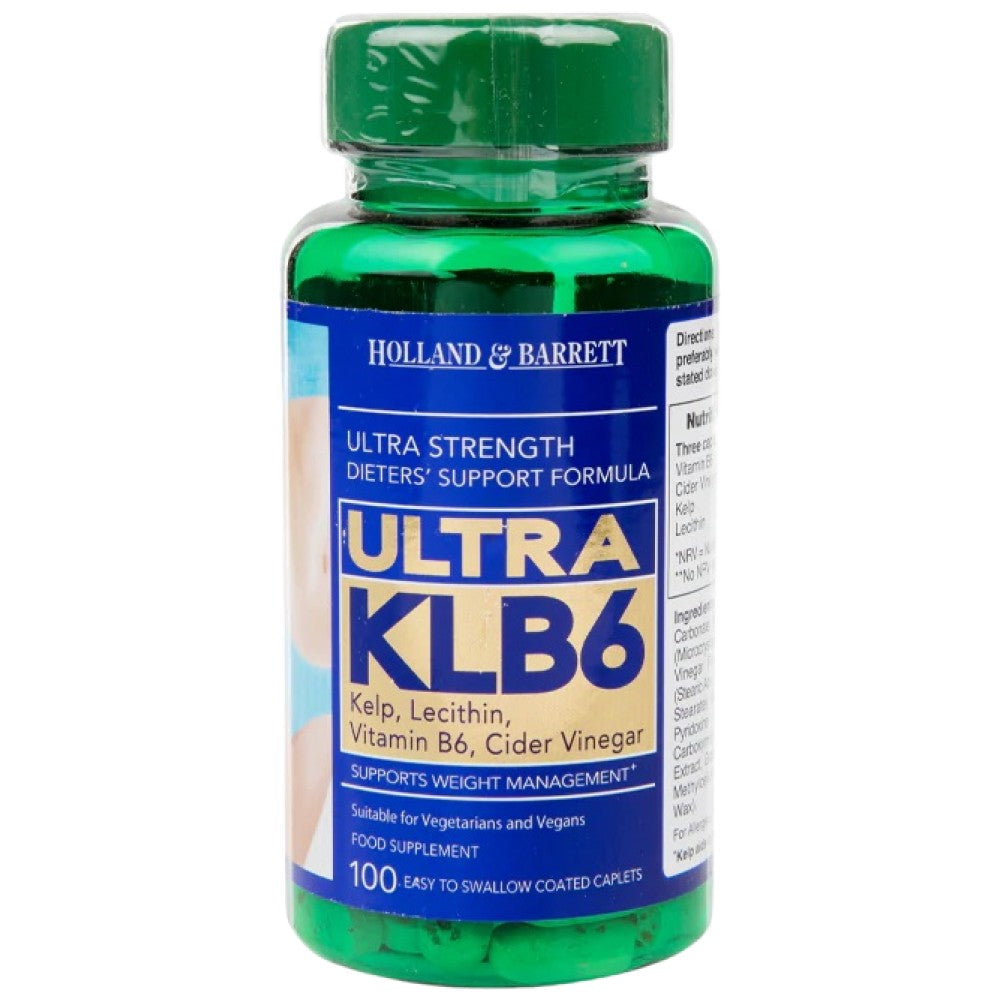 Ultra KLB6 | Kelp, lecitină, B6 și oțet de cidru - 100 capsule