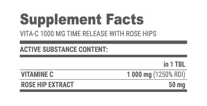 VITA-C Time Release 1000 - 100 tablete