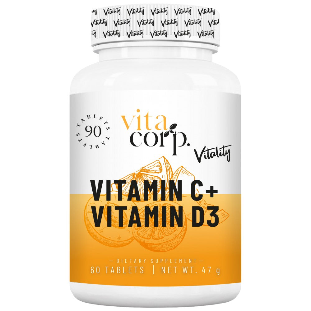 Vitamina C + Vitamina D Vitality - 90 tablete