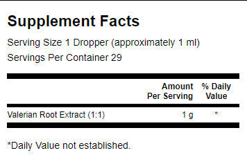 Extract lichid de rădăcină de valeriană (fără alcool și zahăr) - 29,6 ml
