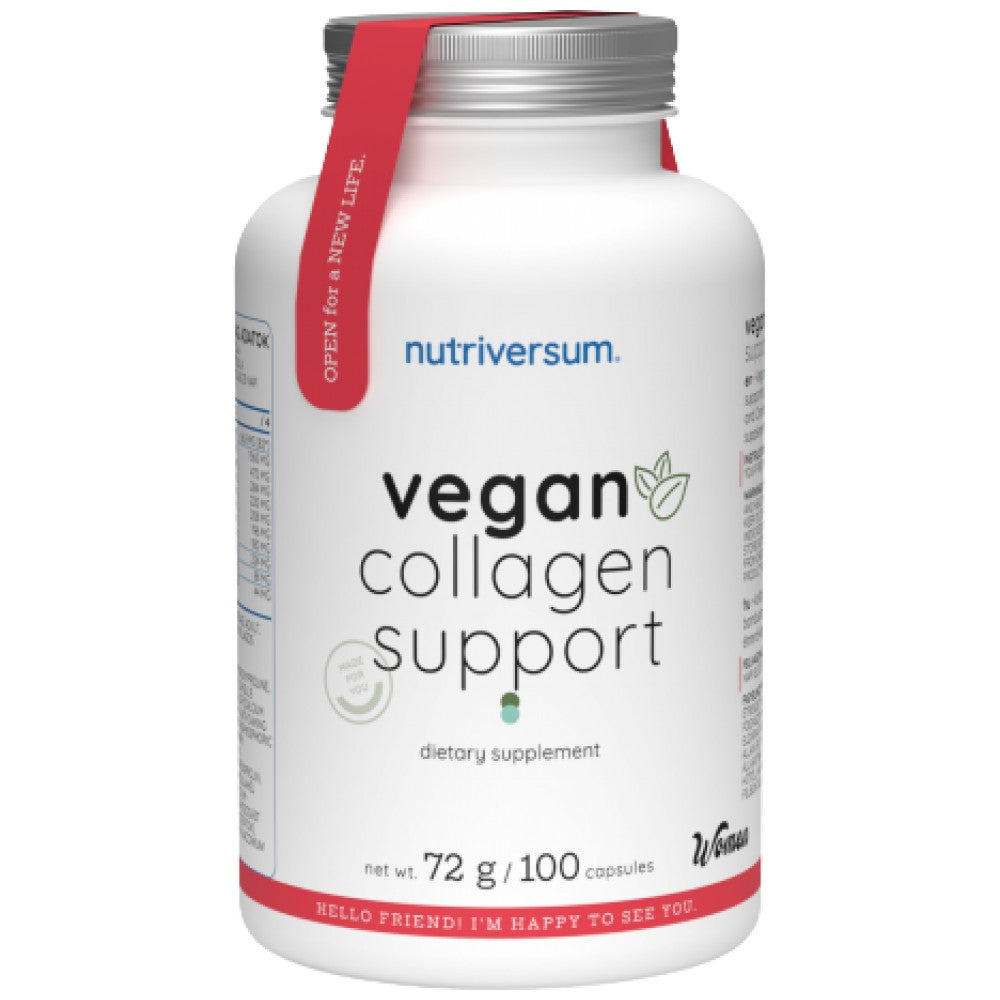 Suport Vegan Colagen / cu Acid Hialuronic și Aminoacizi - 100 capsule