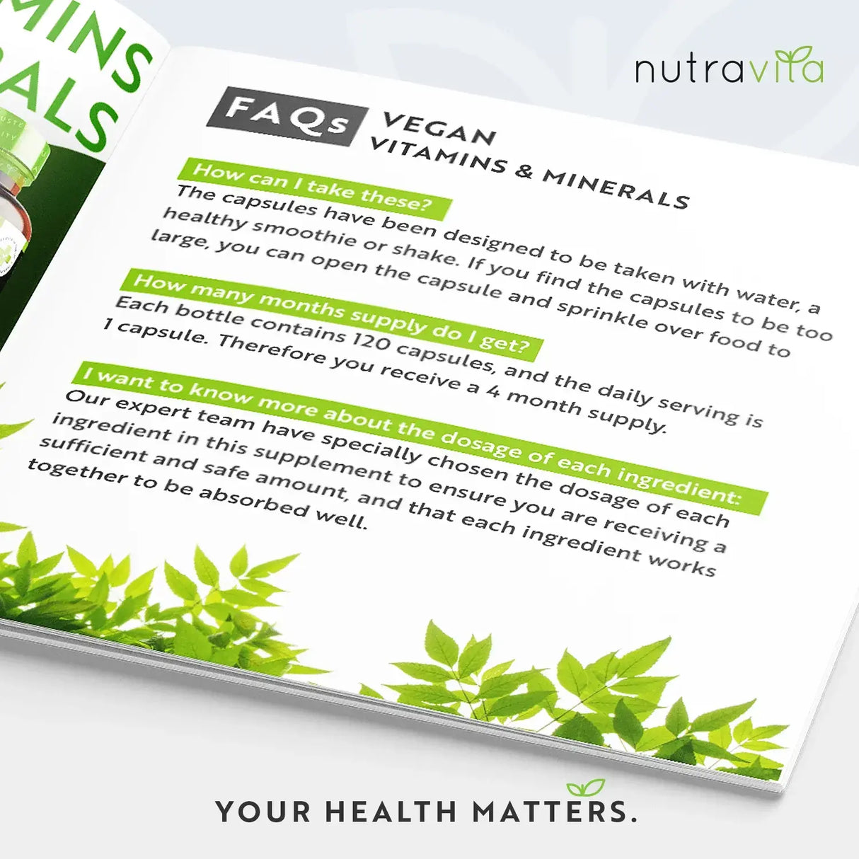 Vegan Essential Multivitamin /120 capsule, 120 zile/ Nutravita