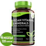 Vegan Essential Multivitamin /120 capsule, 120 zile/ Nutravita
