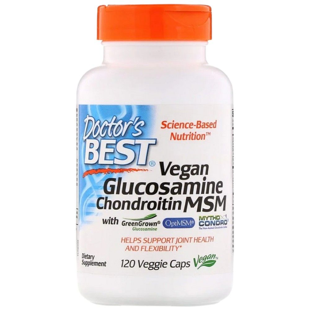 Glucozamină vegană și condroitină și MSM - 120 capsule