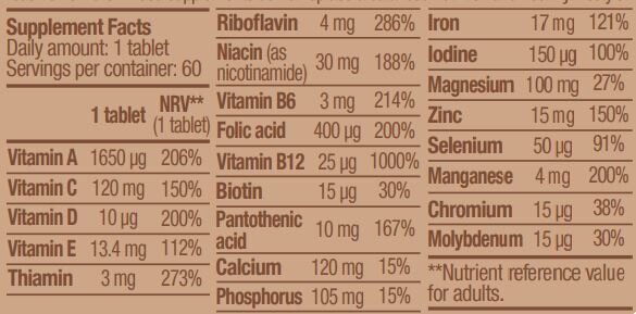 Multivitamine vegane 60 tablete