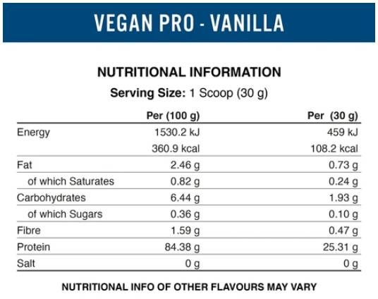 Vegan-Pro - Amestec de proteine ​​pe bază de plante - 450 de grame
