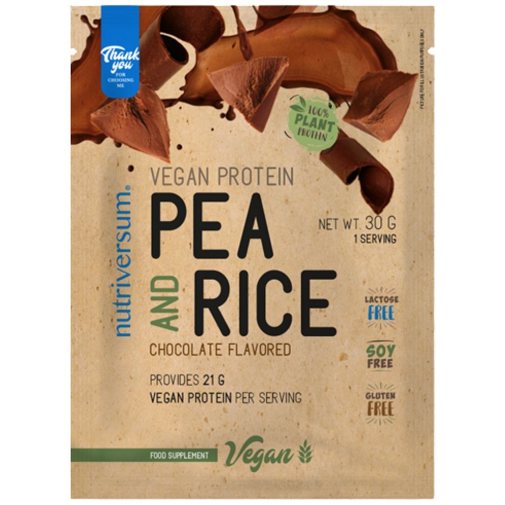 Proteine ​​vegane | Mazăre și orez - 30 de grame