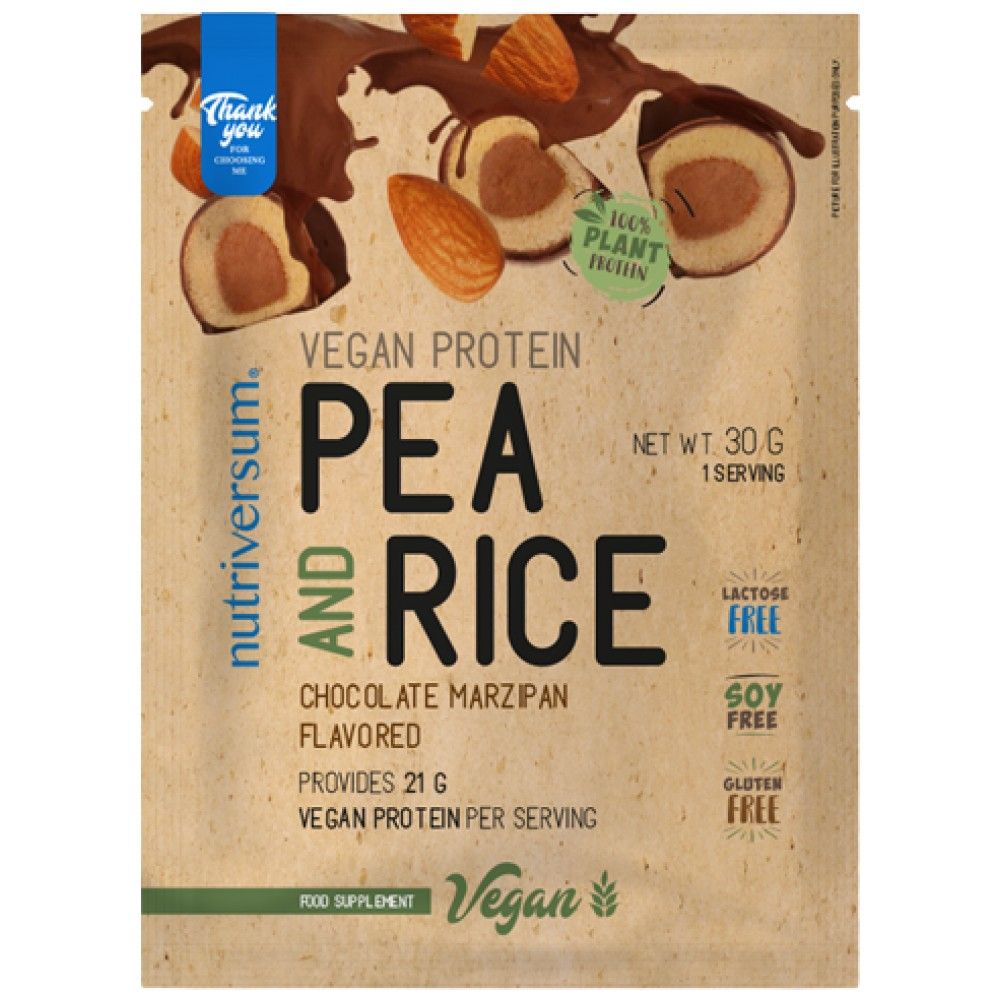 Proteine ​​vegane | Mazăre și orez - 30 de grame