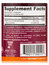 Vitamina D3 vegana 1000 UI 60 capsule