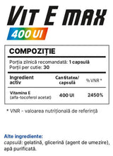 Vit E Max 400 UI - 30 capsule