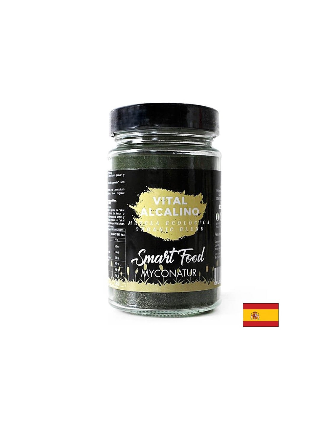 Vital alcalino, Bio - Amestec de alge organice pentru echilibru alcalin, 180 g Myconatur