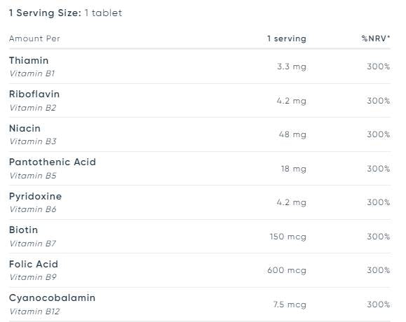 Complex de vitamina B - 120 tablete