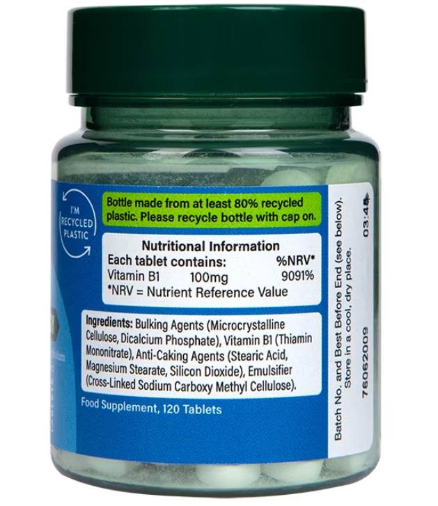 Vitamina B1 | Tiamina 100 mg - 120 comprimate