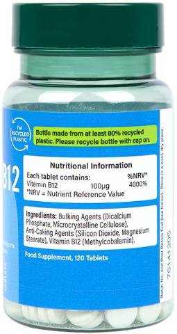 Vitamina B12 100 mcg | Metilcobalamină - 120 tablete