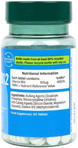 Vitamina B12 100 mcg | Metilcobalamină - 120 tablete