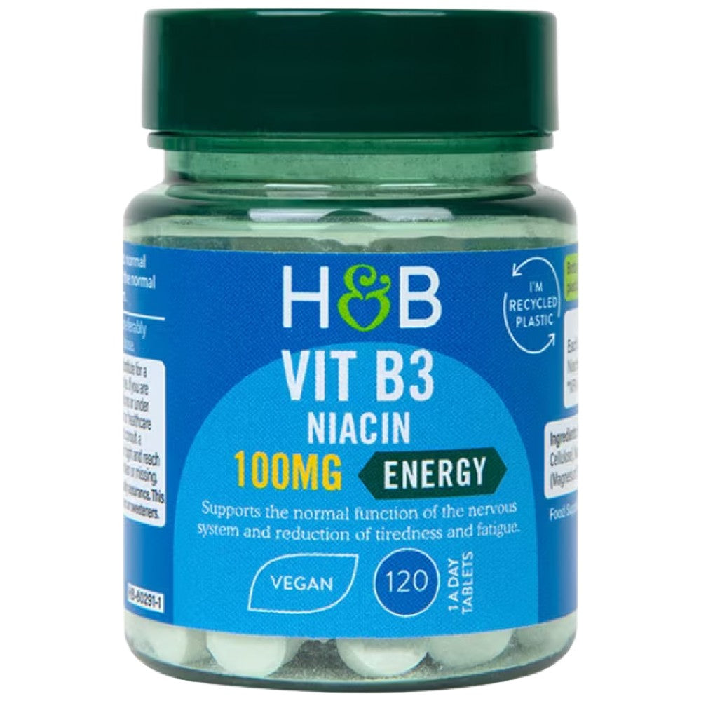 Vitamina B3 | Niacină 100 mg - 120 tablete