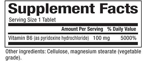 Vitamina B6 100 mg 90 tablete