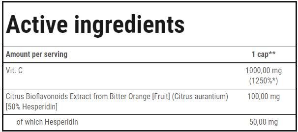 Vitamina C 1000 Ultra Bioflav - 30 capsule