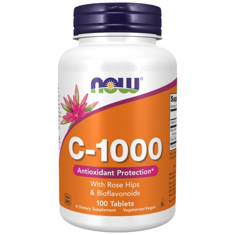 Vitamina C-1000 / cu Macese + Bioflavonoide - 100 Tablete